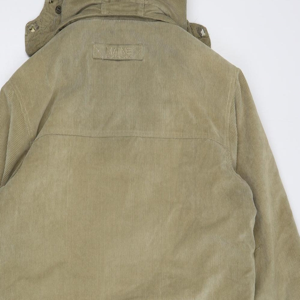 Maine New England Mens Beige   Overcoat Coat Size M