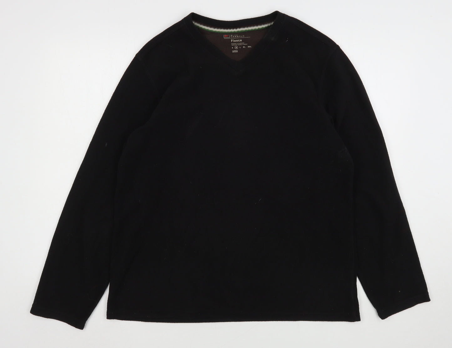 Blue Harbour Mens Black  Polyester  T-Shirt Size M V-Neck