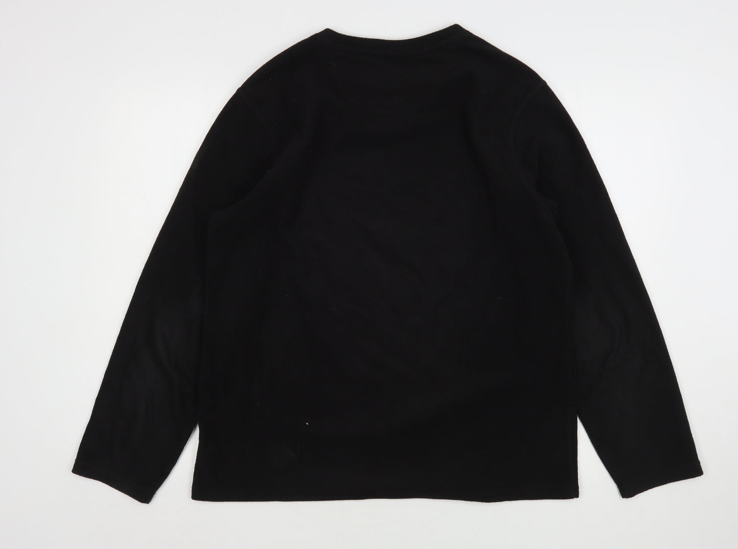Blue Harbour Mens Black  Polyester  T-Shirt Size M V-Neck