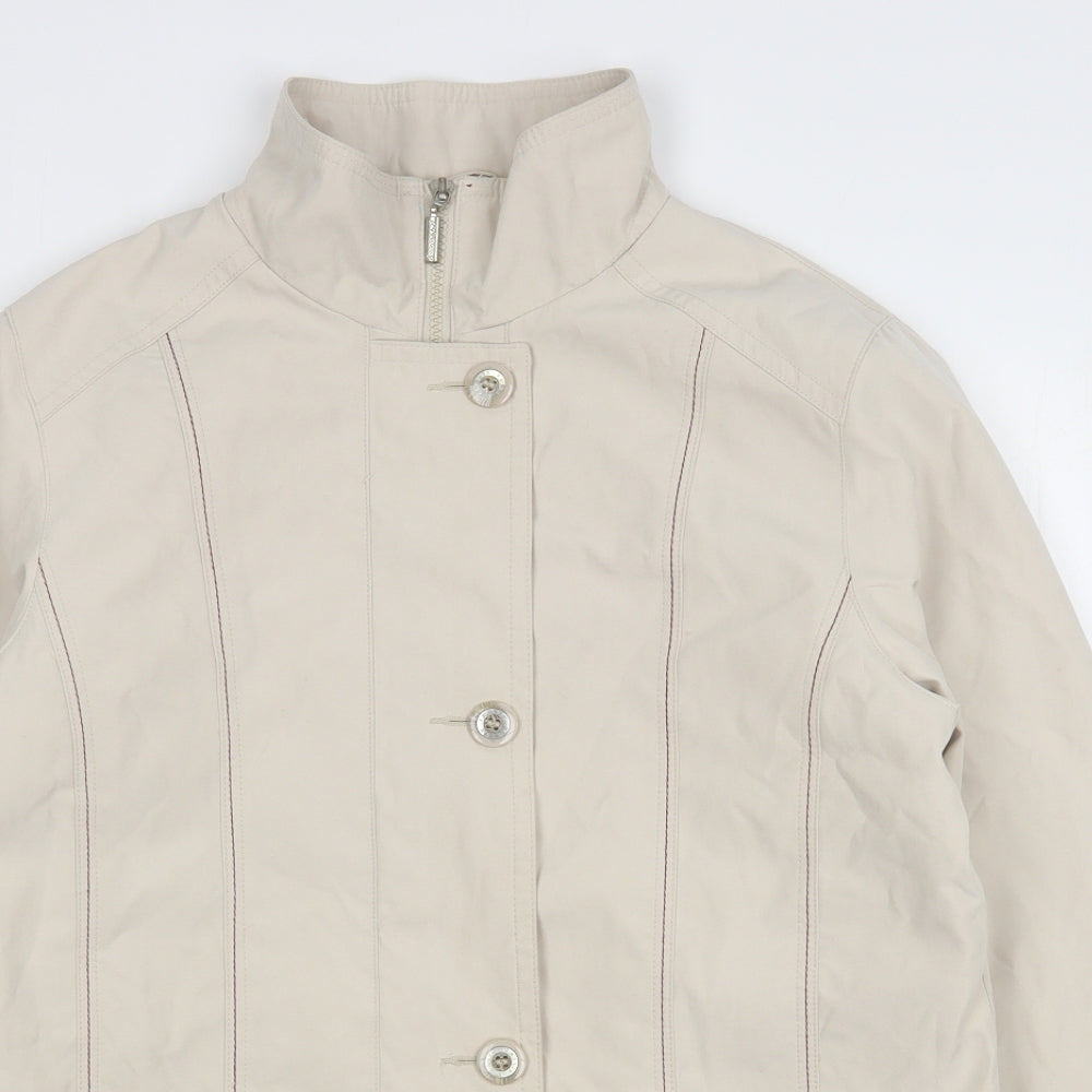 Klassik Womens Beige   Jacket  Size 10  Zip