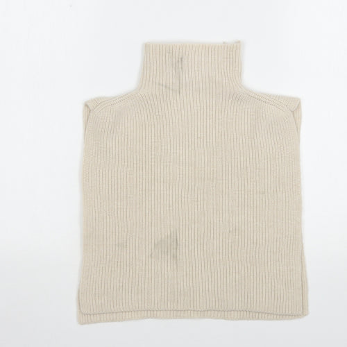 Primark Womens Beige High Neck  Polyester Cape Jumper One Size