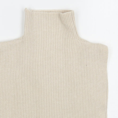 Primark Womens Beige High Neck  Polyester Cape Jumper One Size