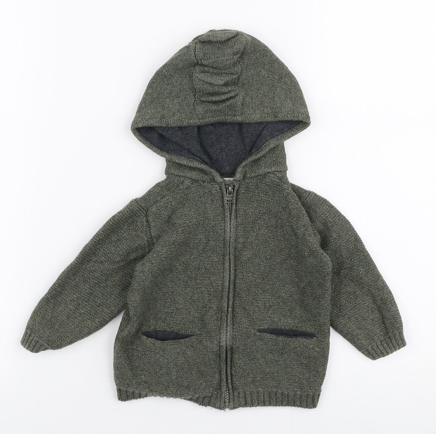 Zara Boys Green   Jacket  Size 12-18 Months   Zip