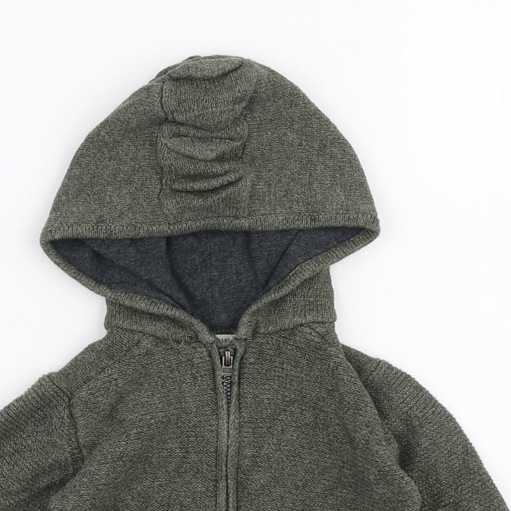 Zara Boys Green   Jacket  Size 12-18 Months   Zip