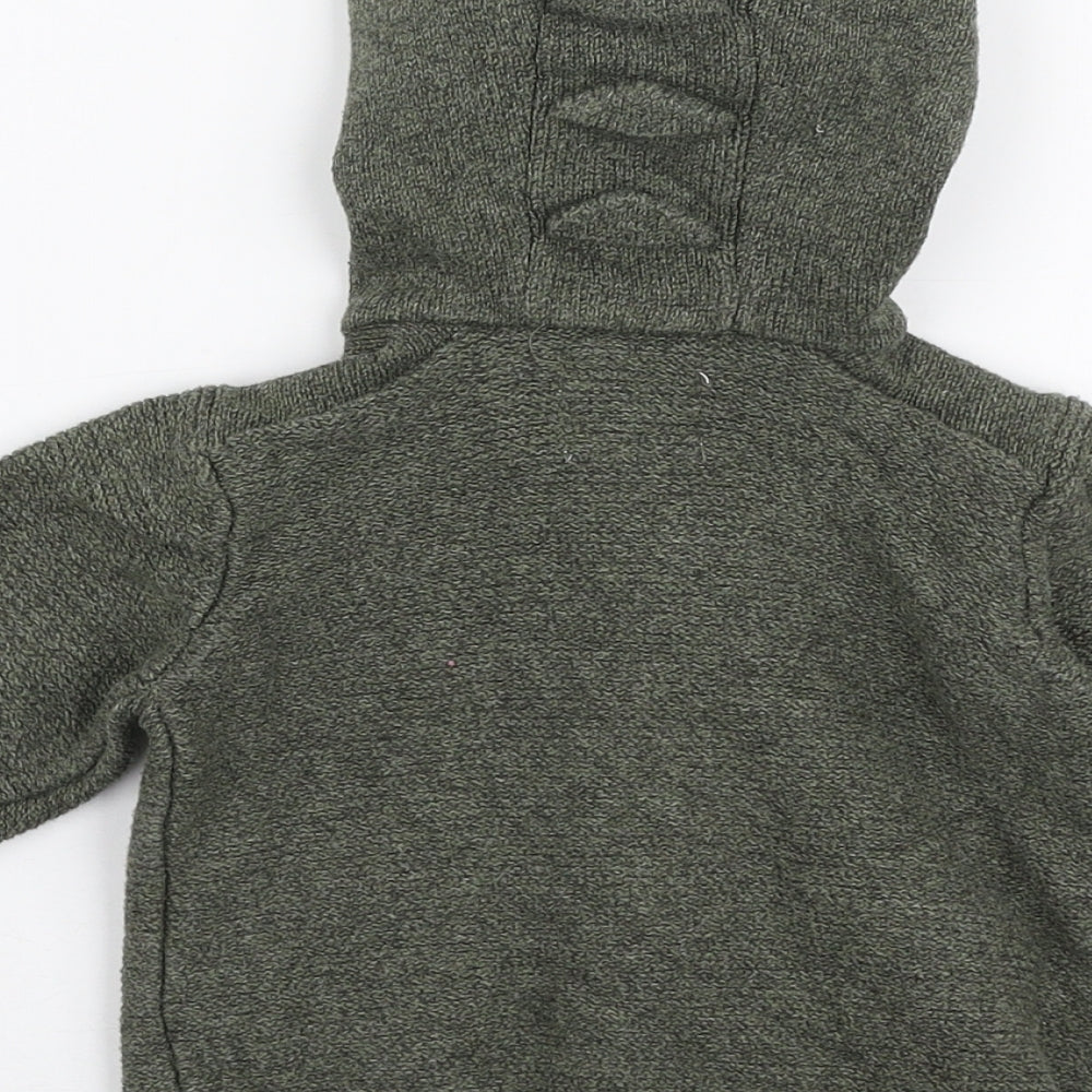 Zara Boys Green   Jacket  Size 12-18 Months   Zip