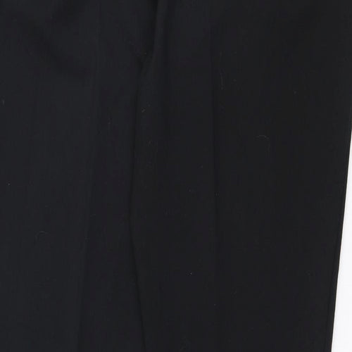 NEXT Womens Black  Polyester Trousers  Size 12 L29 in Regular Zip