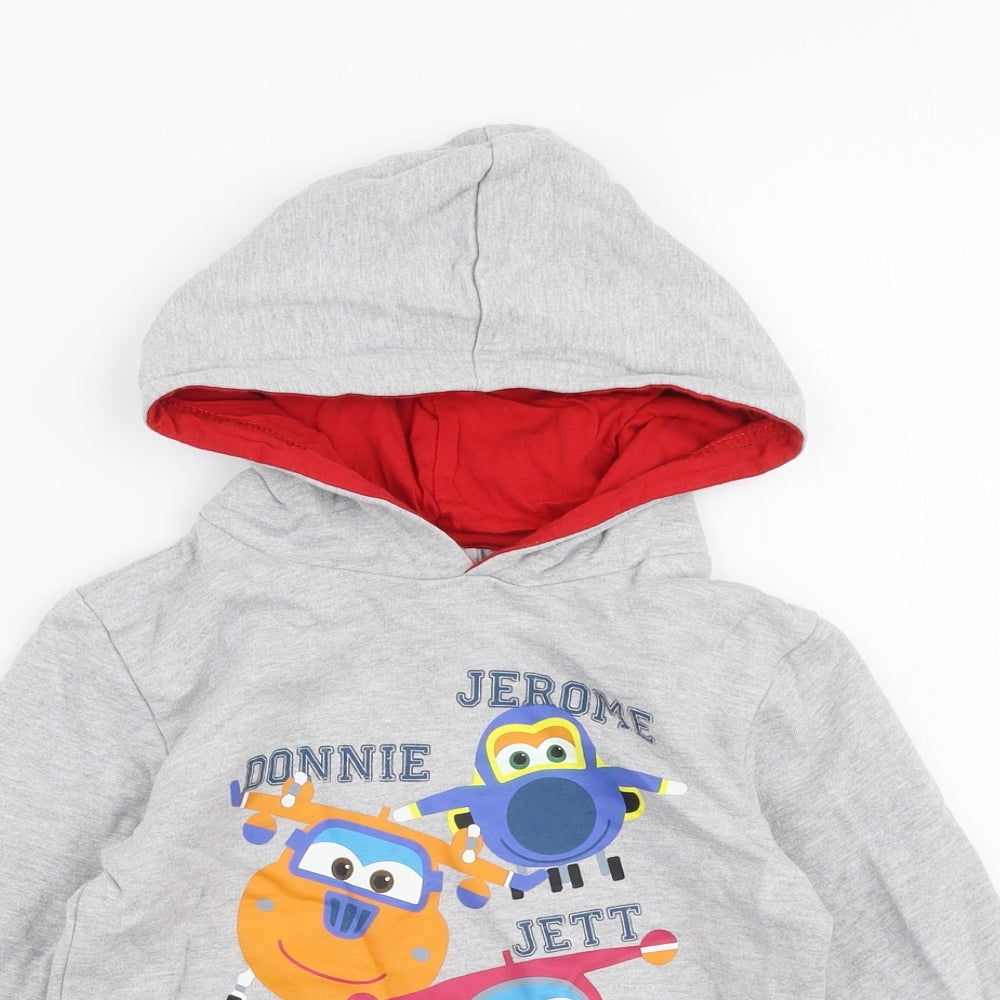 Pop Gear Boys Multicoloured  Cotton Pullover Hoodie Size 5-6 Years  Pullover - Super wings