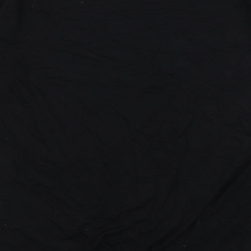 Boohoo Womens Black  Viscose Jersey T-Shirt Size 6 Round Neck
