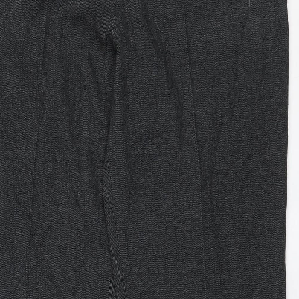 Atmosphere Womens Grey  Polyester Trousers  Size 12 L31 in Regular Zip