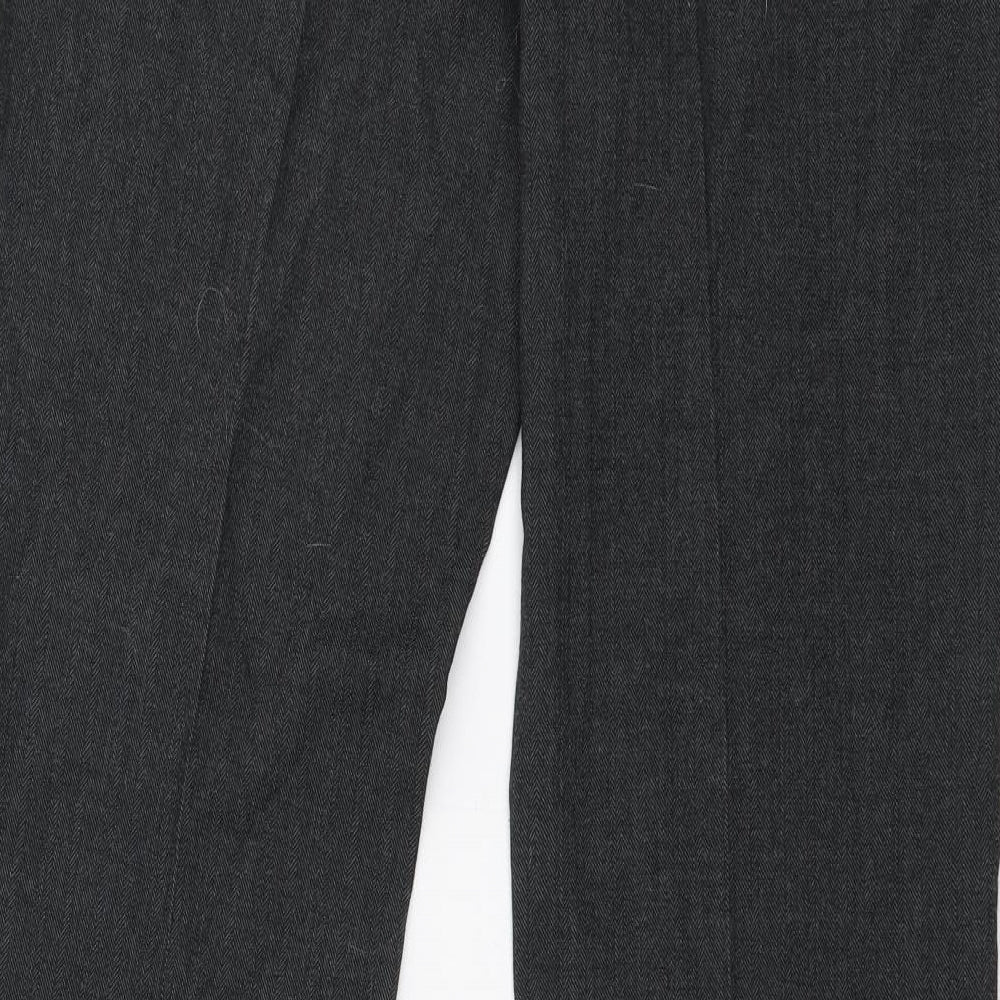 Atmosphere Womens Grey  Polyester Trousers  Size 12 L31 in Regular Zip