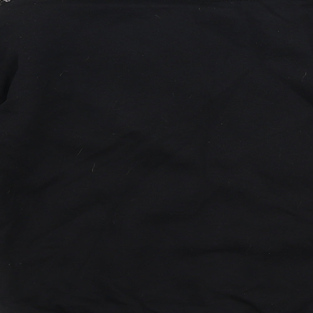 Matalan Girls Black  Polyester Pullover Sweatshirt Size 7 Years  Pullover