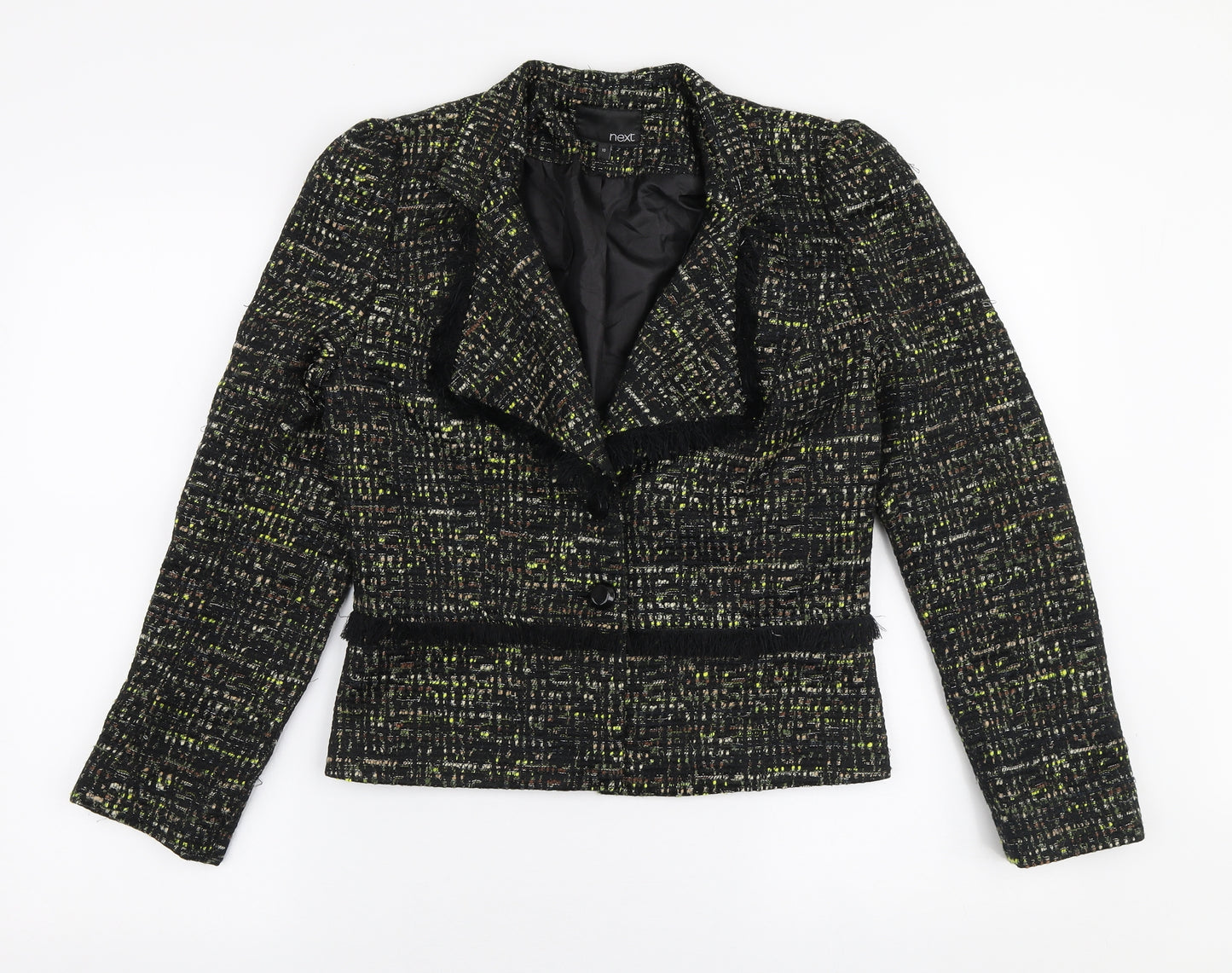 NEXT Womens Multicoloured   Jacket Blazer Size 10  Button