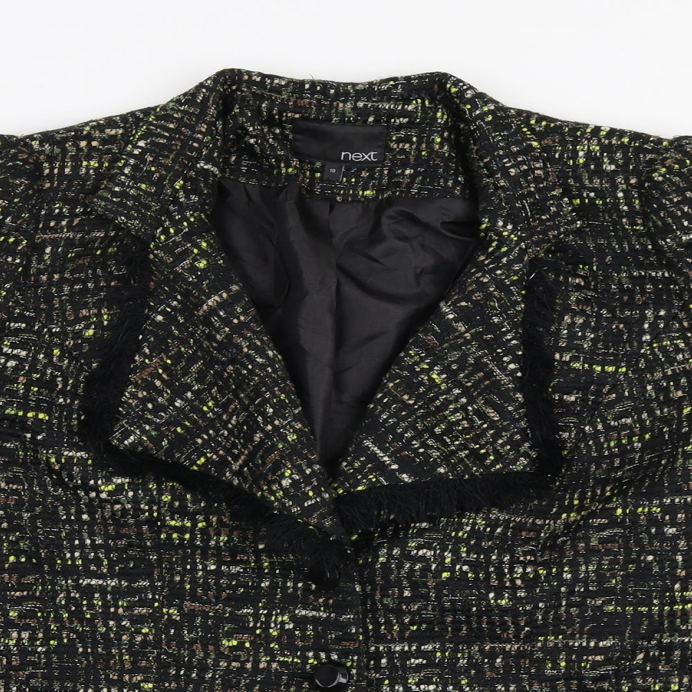 NEXT Womens Multicoloured   Jacket Blazer Size 10  Button