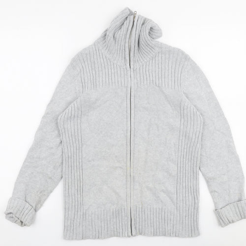 Marks and Spencer Womens Grey   Jacket  Size 12  Zip