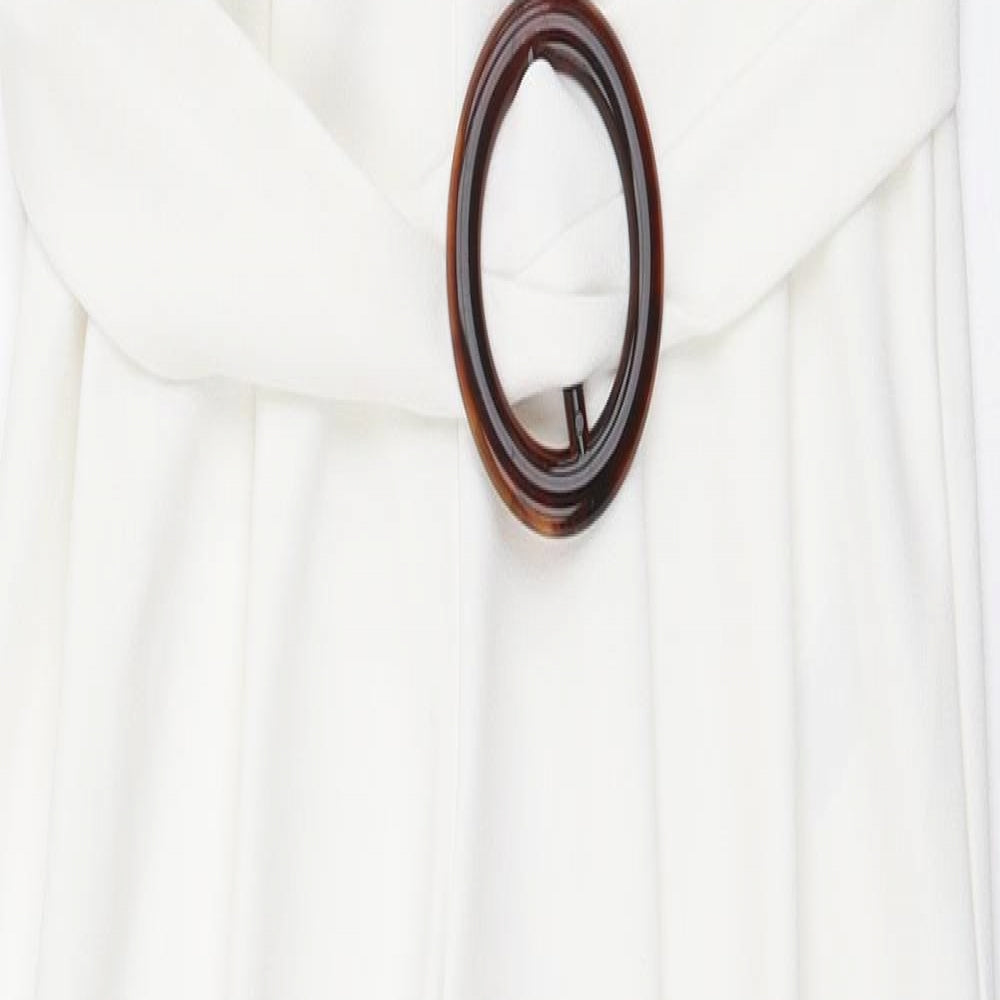 ASOS Womens White  Polyester Jumpsuit One-Piece Size 10 L28 in Pullover