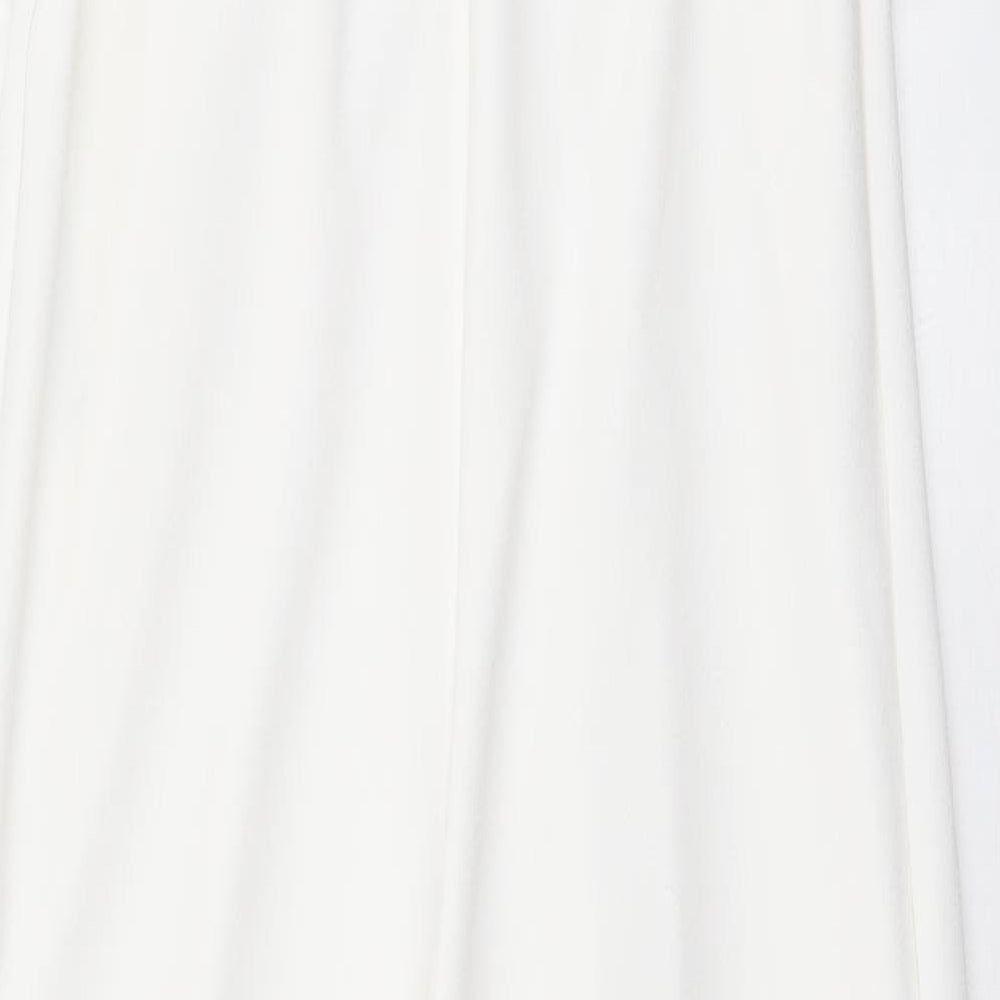 ASOS Womens White  Polyester Jumpsuit One-Piece Size 10 L28 in Pullover