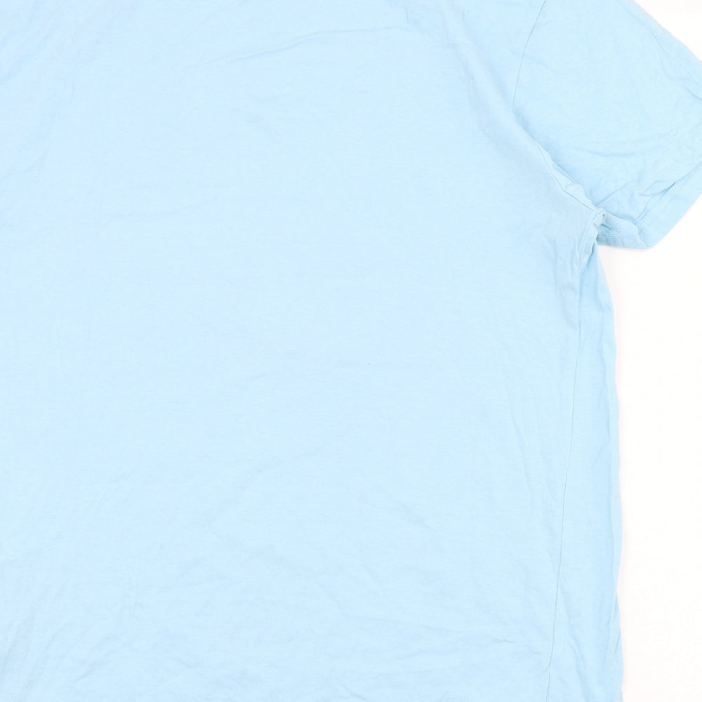 Cedar Wood State Mens Blue  Cotton  T-Shirt Size M Round Neck  - Montana Football