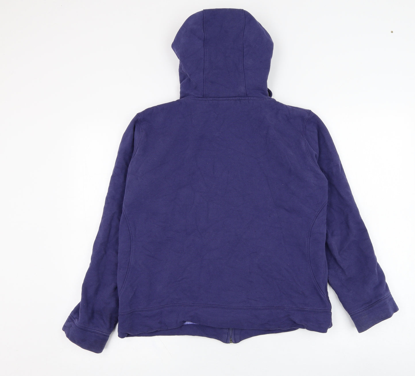 Weird Fish Womens Blue  Cotton Full Zip Hoodie Size M  Zip
