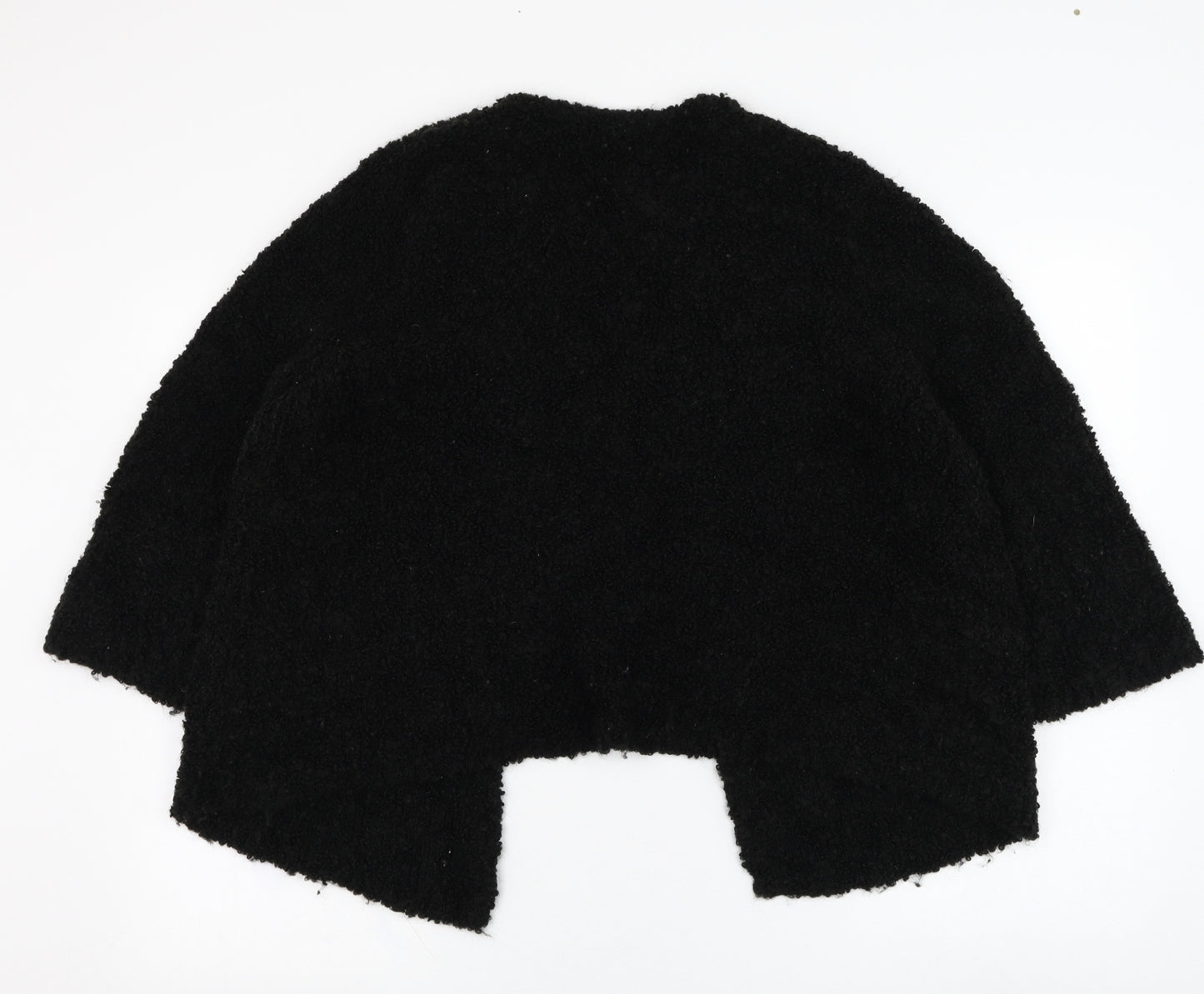 Basler Womens Black Round Neck  Viscose Cardigan Jumper Size 16