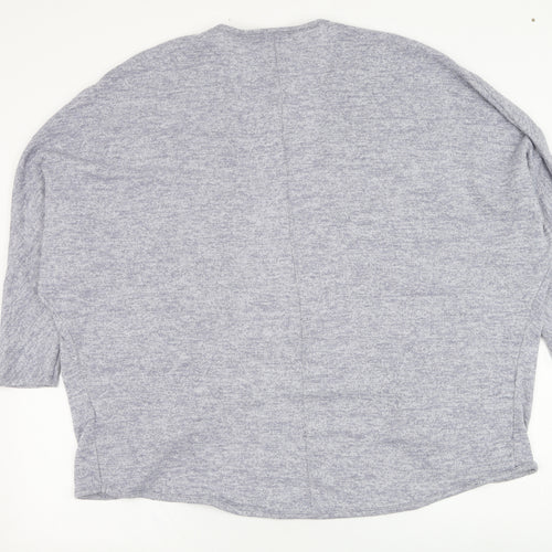 Primark Womens Blue Square Neck  Polyester Cardigan Jumper Size 10