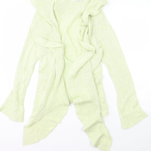 Autograph Womens Green Collared  Linen Cardigan Jumper Size 18   - Marks and Spencer