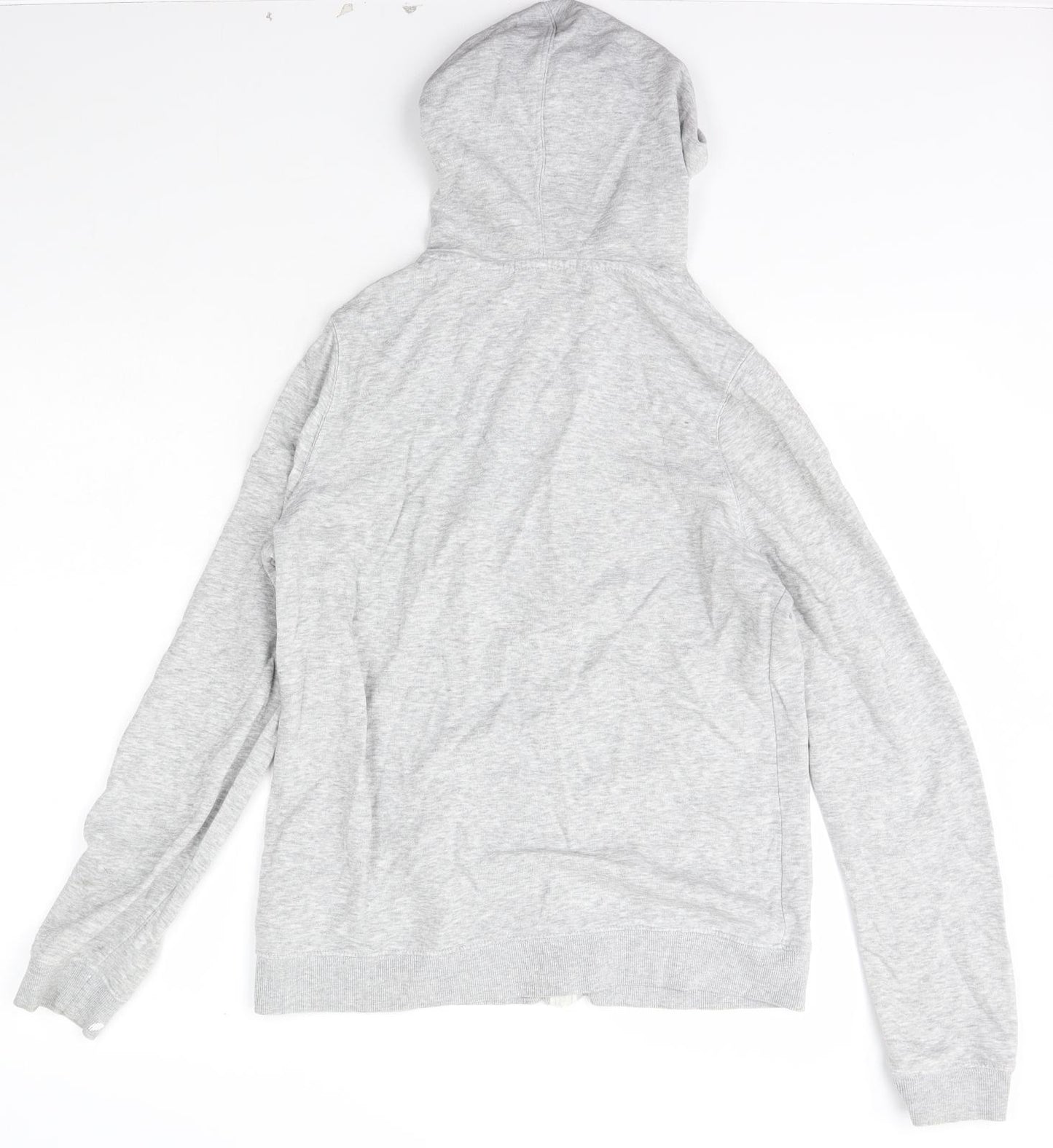 George Womens Grey Crew Neck  Polyester Full Zip Jumper Size 14