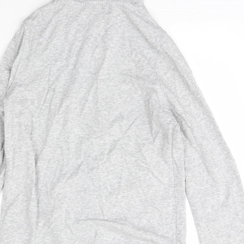 George Womens Grey Crew Neck  Polyester Full Zip Jumper Size 14