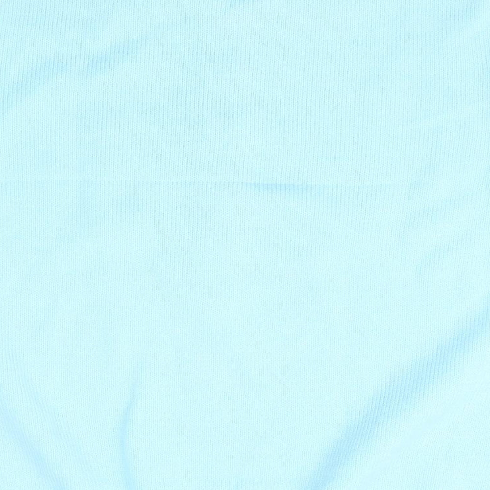 Preworn Womens Blue Collared  Acrylic Pullover Jumper Size M