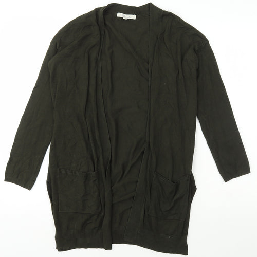 Peacocks Womens Green Collared  Viscose Cardigan Jumper Size 8