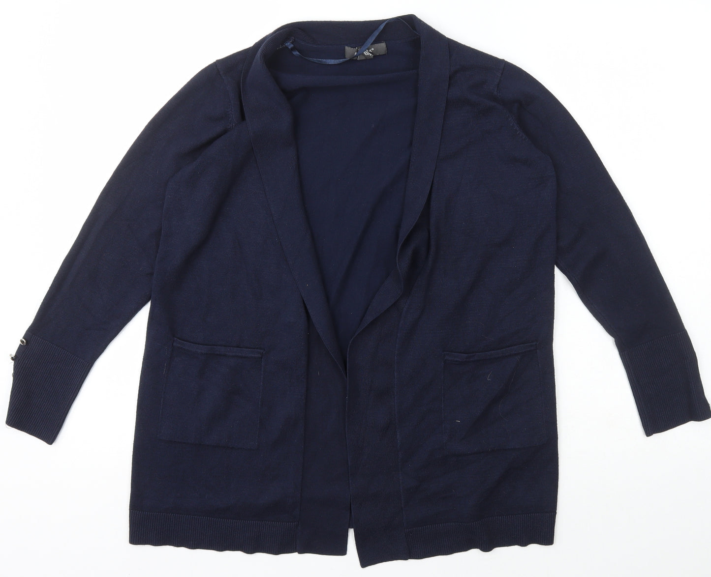 Primark Womens Beige Collared  Viscose Cardigan Jumper Size M