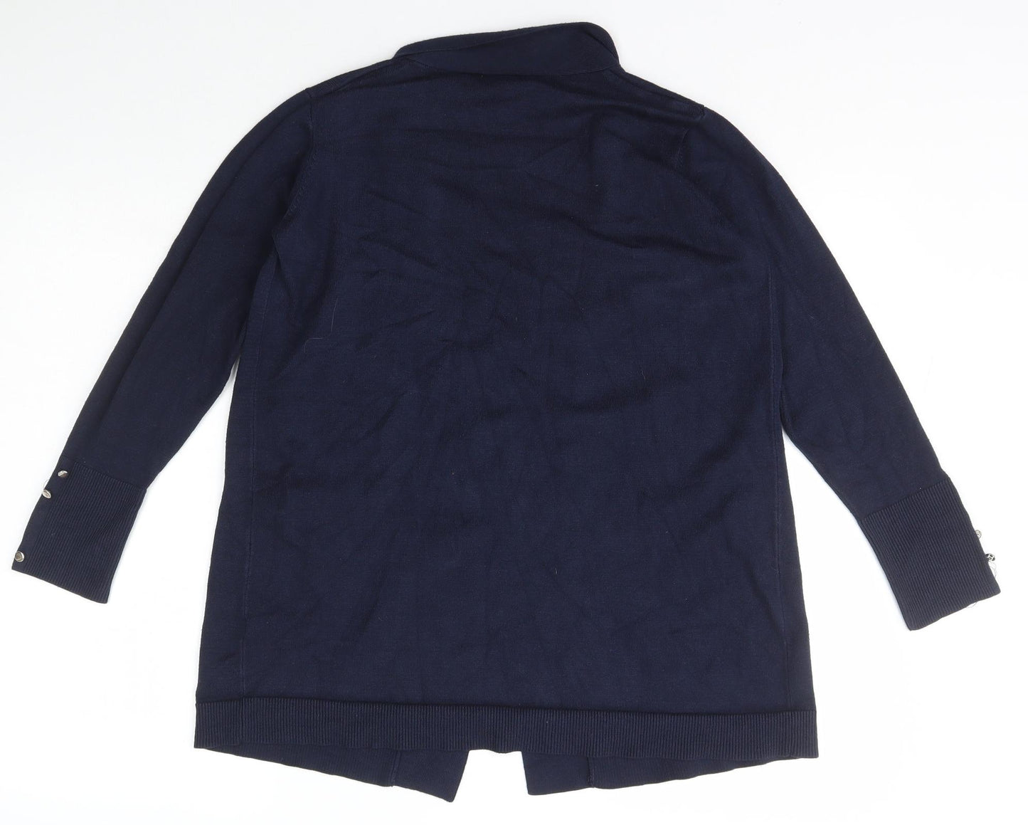 Primark Womens Beige Collared  Viscose Cardigan Jumper Size M