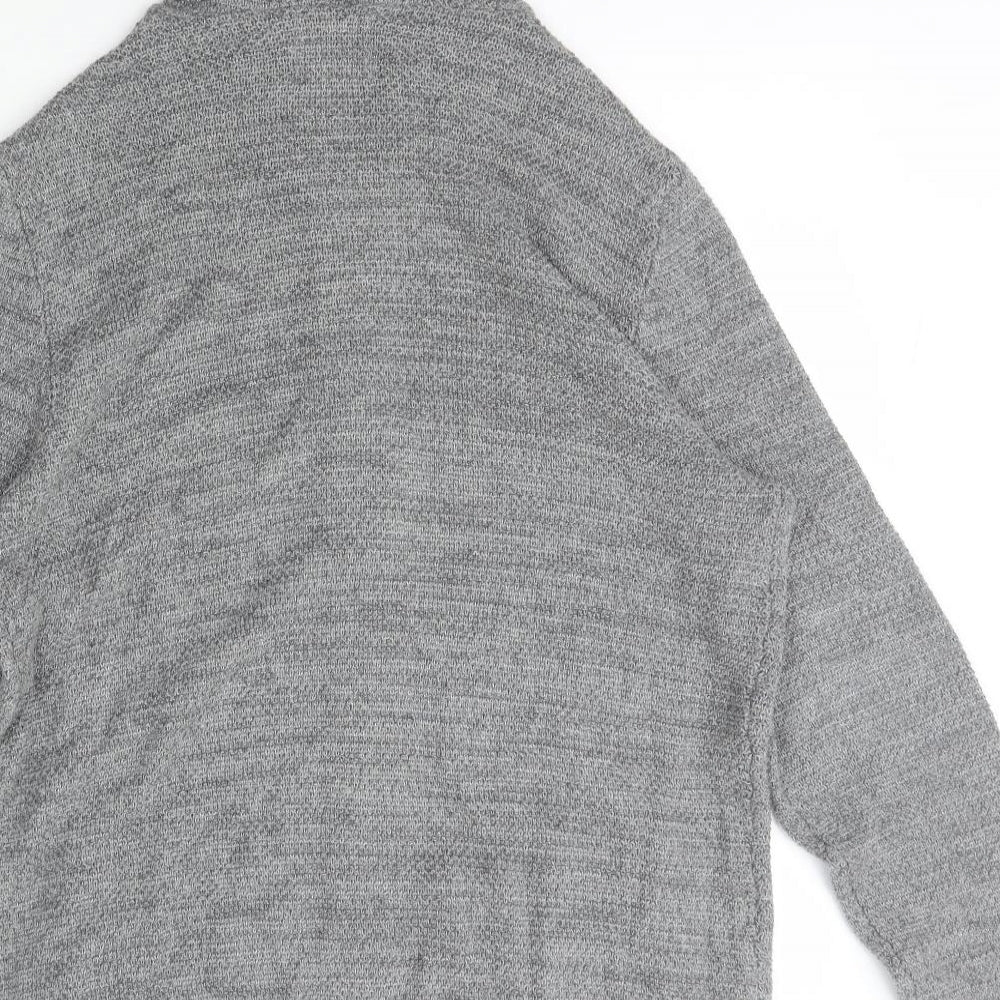 George Mens Grey  Cotton Full Zip Hoodie Size M