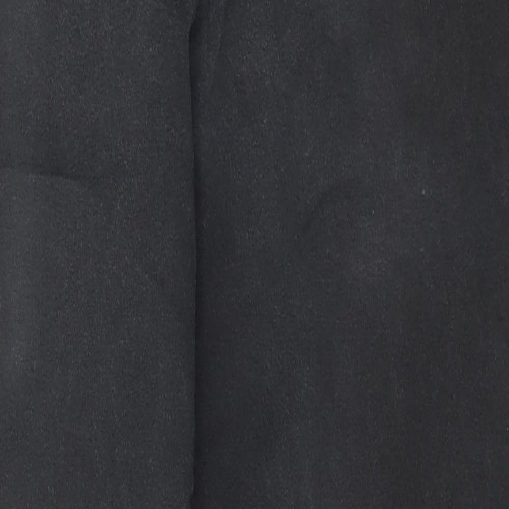 Marks and Spencer Mens Grey  Cotton Tapered Jeans Size 34 L30 in Slim Zip