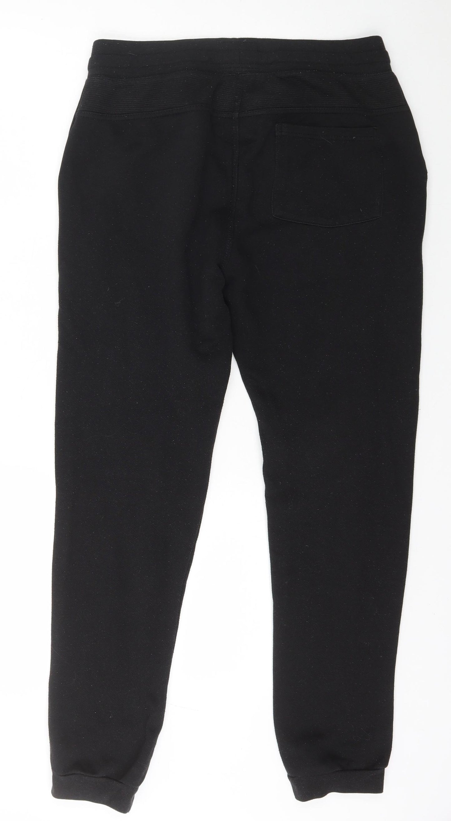 Cedar Wood State Mens Black  Polyester Jogger Trousers Size M L28 in Relaxed Drawstring
