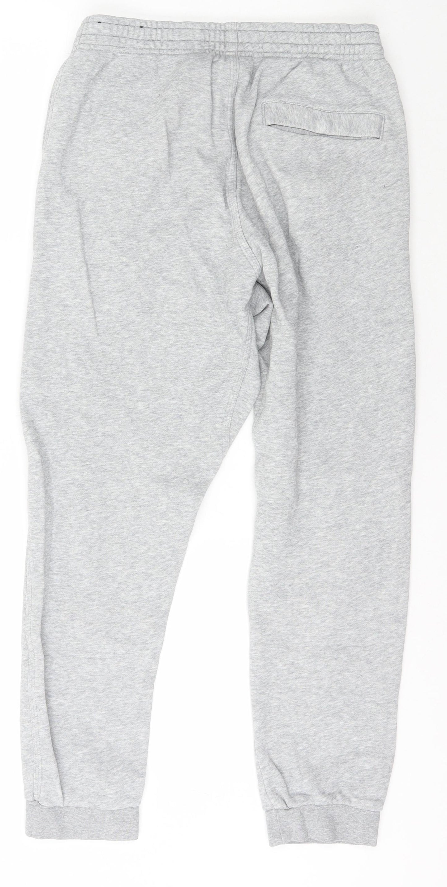 Nike Mens Grey  Cotton Jogger Trousers Size M L26 in Regular Drawstring