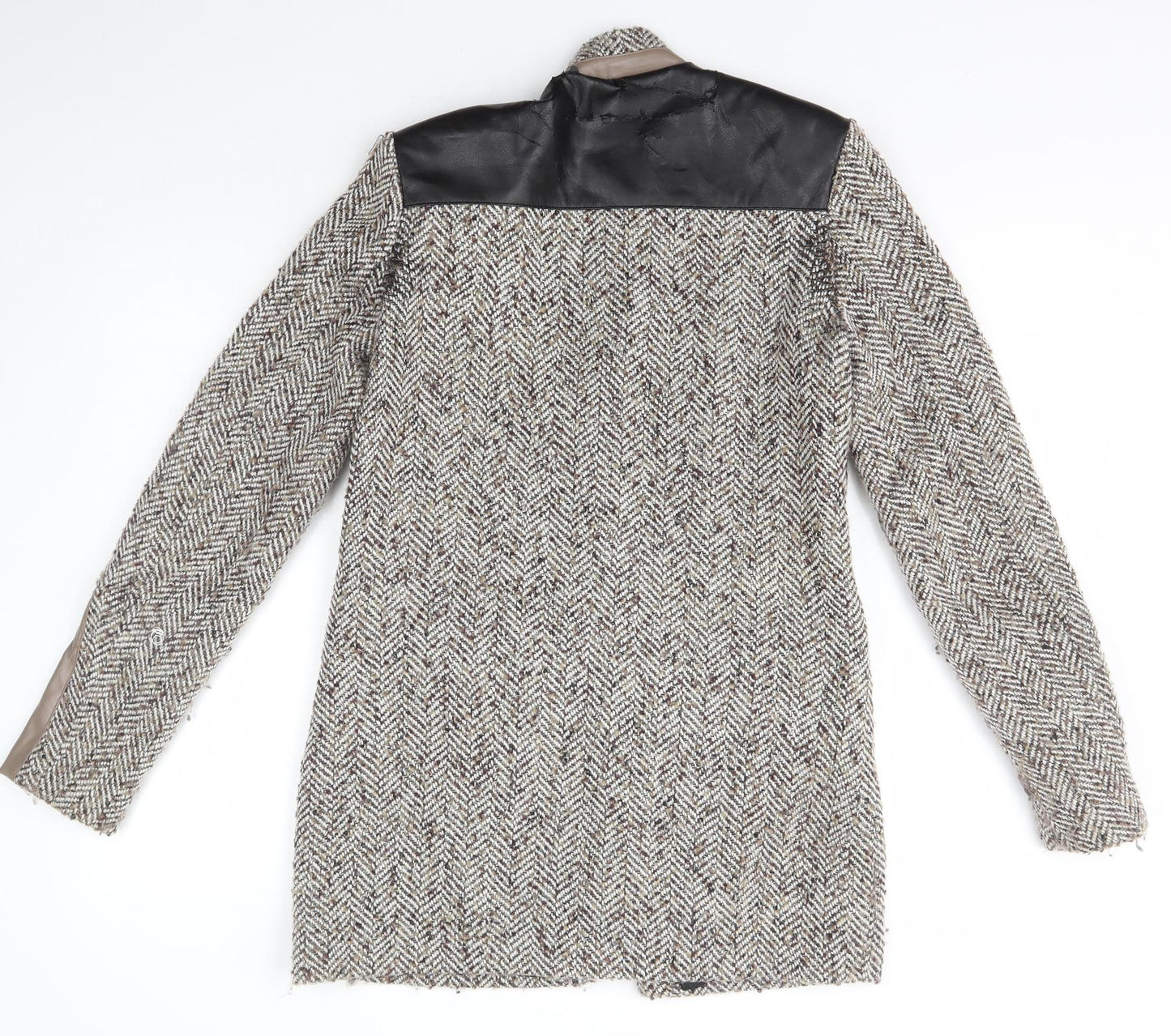 River Island Womens Brown Herringbone  Jacket  Size 10  Button