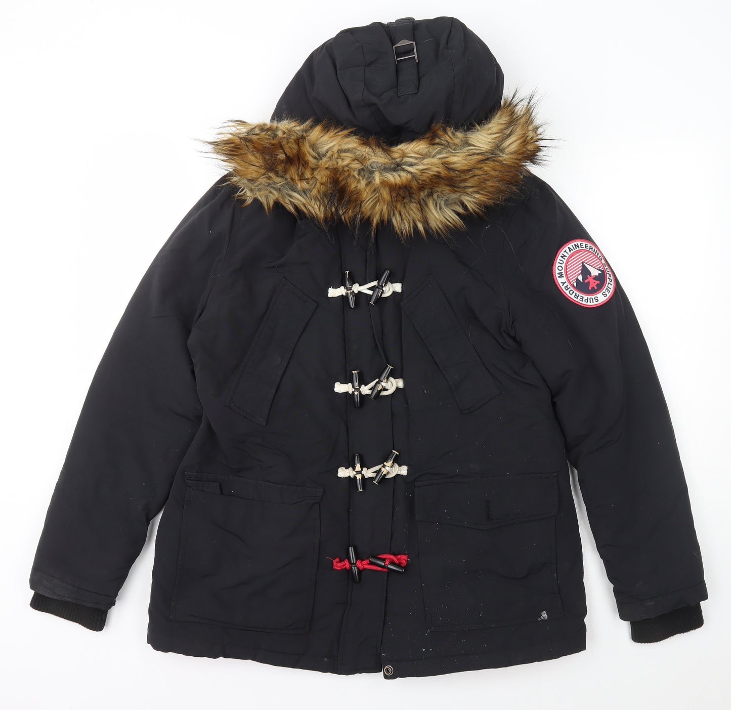 Superdry Womens Blue   Parka Coat Size L
