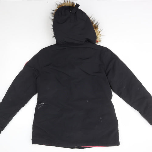 Superdry Womens Blue   Parka Coat Size L