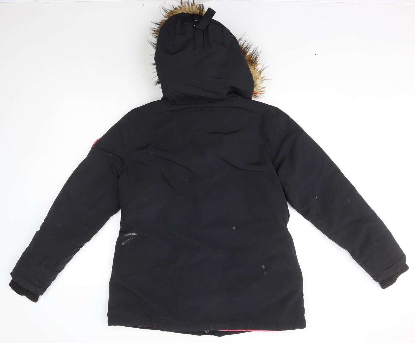 Superdry Womens Blue   Parka Coat Size L