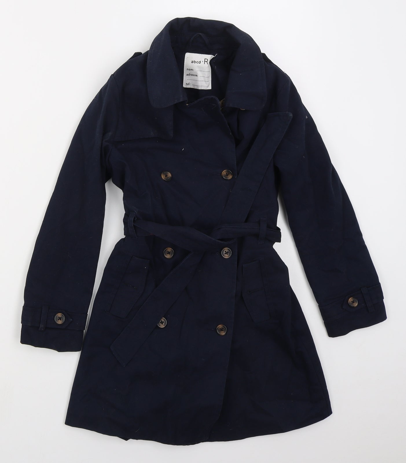 La Redoute Girls Blue   Trench Coat Coat Size 8 Years  Button