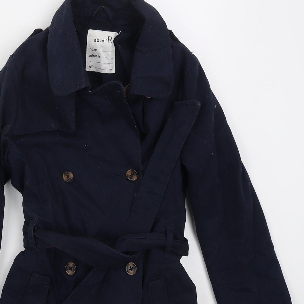 La Redoute Girls Blue   Trench Coat Coat Size 8 Years  Button