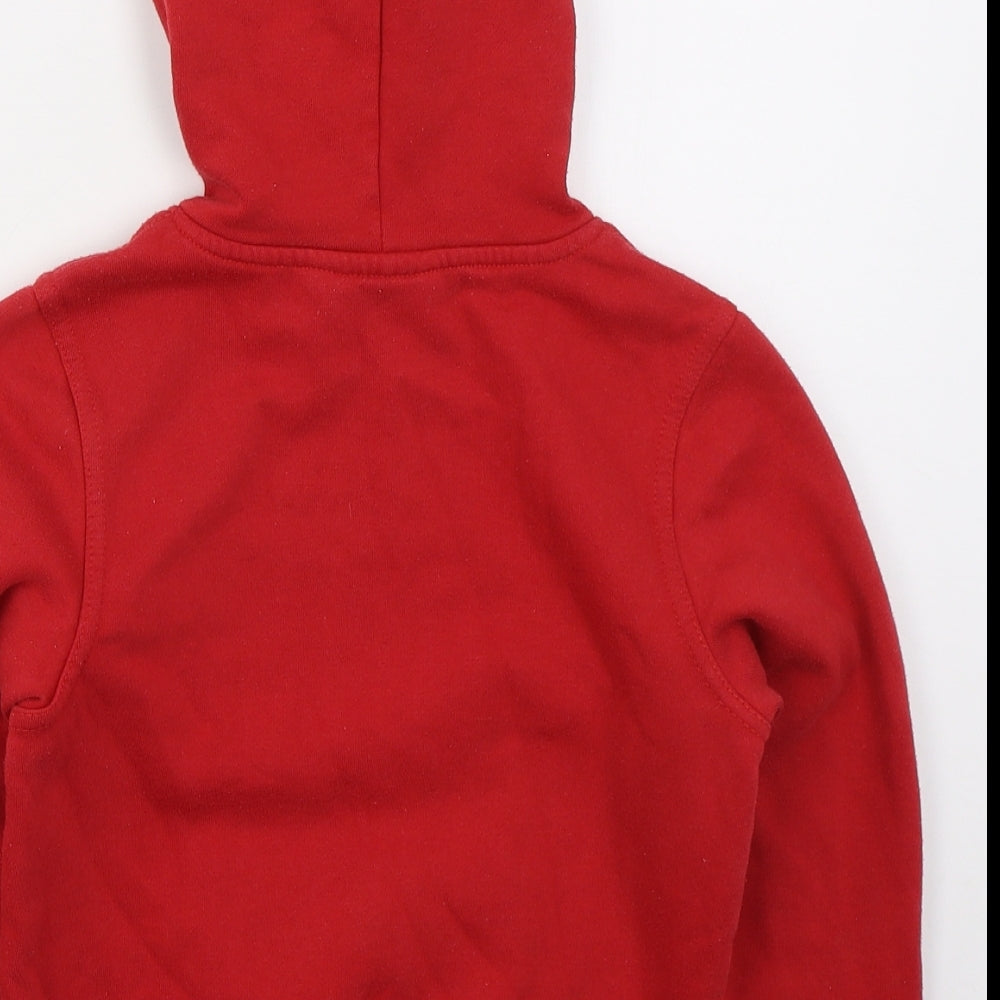 Clique Boys Red  Cotton Pullover Hoodie Size 6-7 Years  Pullover - Ironman