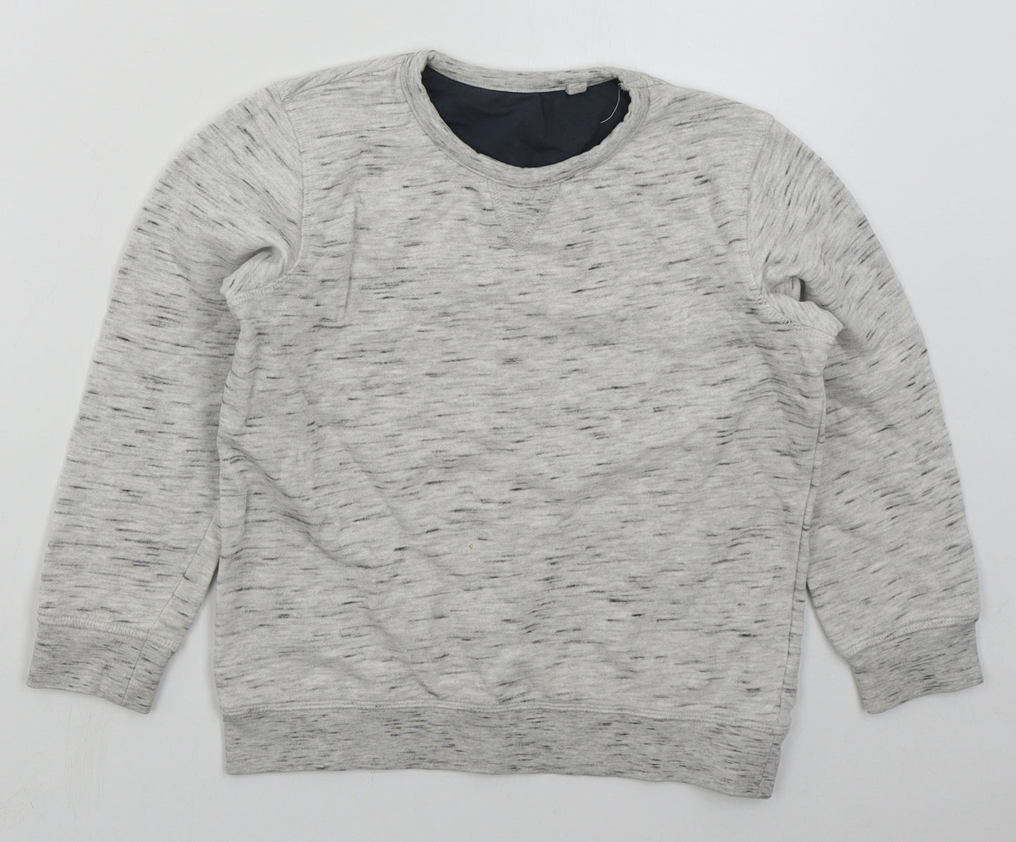 Lily & Dan Boys Grey  Cotton Pullover Sweatshirt Size 9-10 Years  Pullover