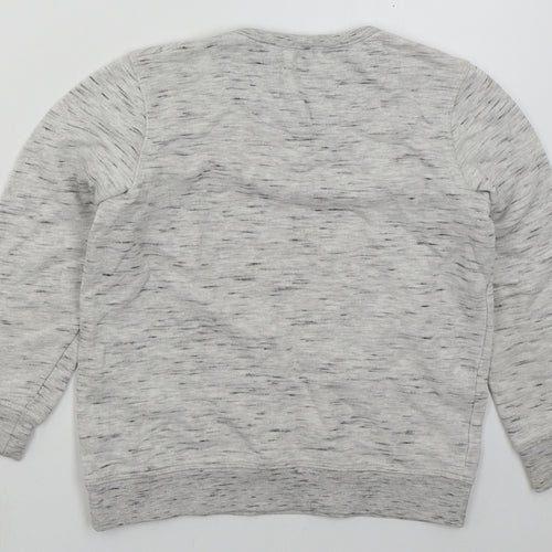 Lily & Dan Boys Grey  Cotton Pullover Sweatshirt Size 9-10 Years  Pullover