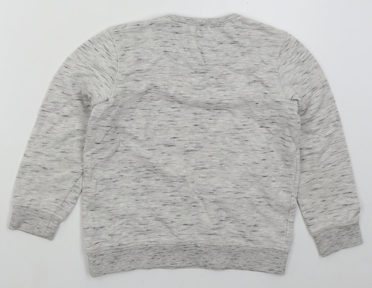 Lily & Dan Boys Grey  Cotton Pullover Sweatshirt Size 9-10 Years  Pullover