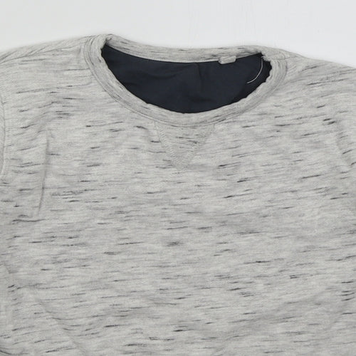 Lily & Dan Boys Grey  Cotton Pullover Sweatshirt Size 9-10 Years  Pullover