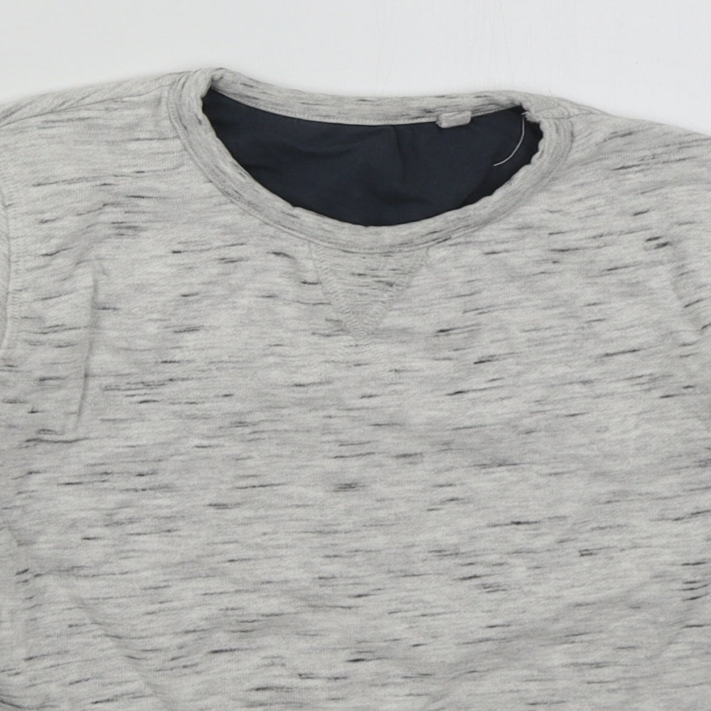 Lily & Dan Boys Grey  Cotton Pullover Sweatshirt Size 9-10 Years  Pullover