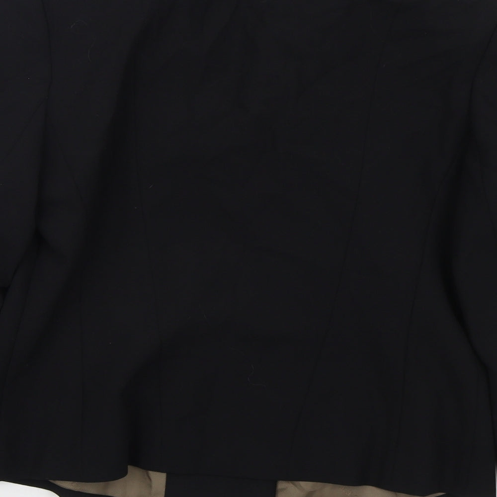 Minuet Womens Black  Polyester Jacket Suit Jacket Size 10