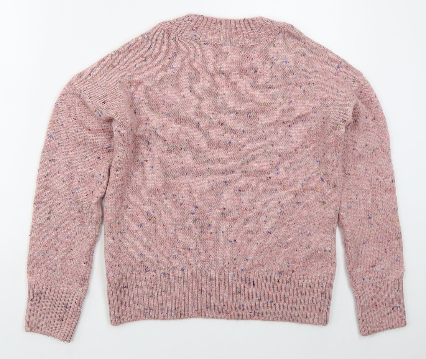 NEXT Womens Pink Round Neck  Acrylic Pullover Jumper Size 6