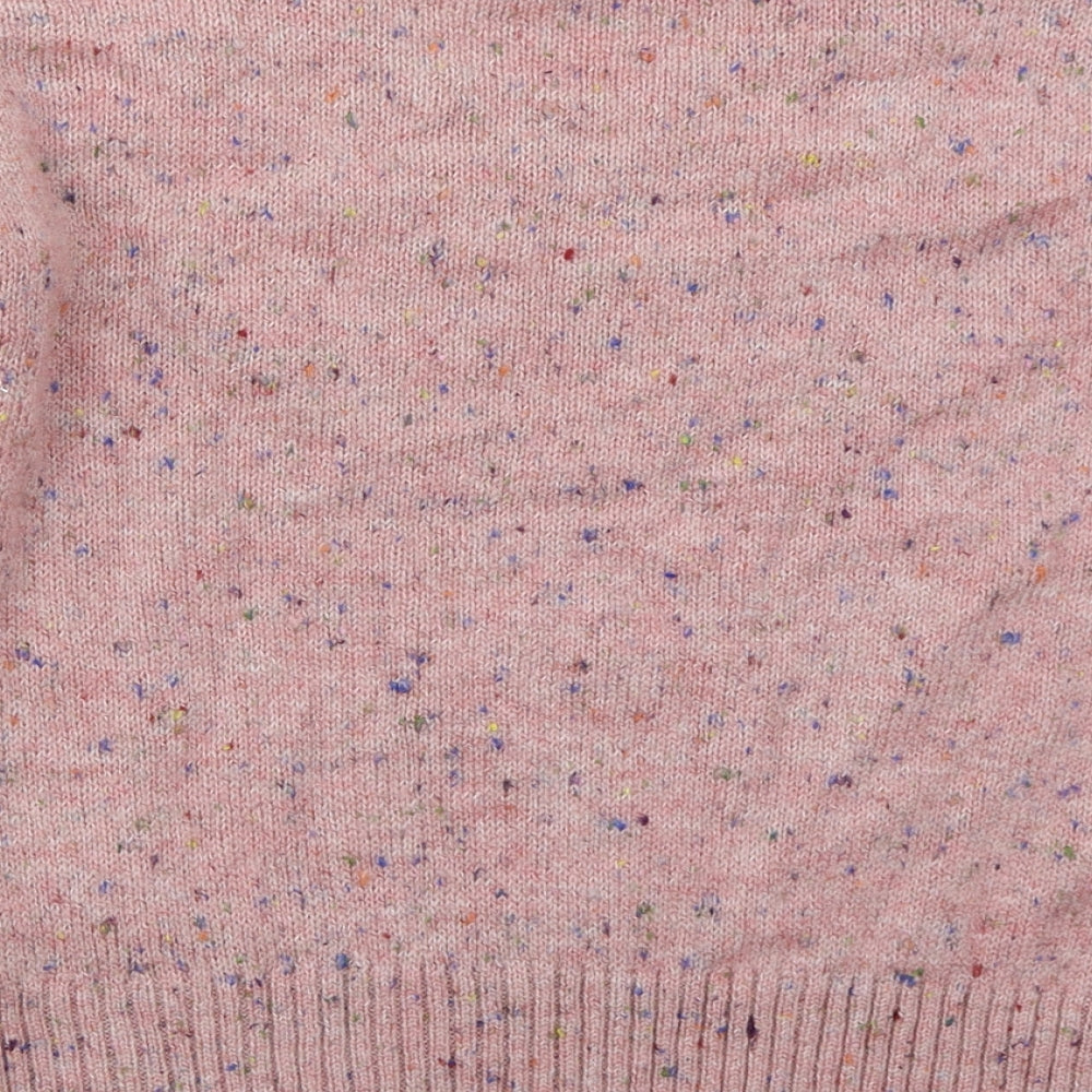 NEXT Womens Pink Round Neck  Acrylic Pullover Jumper Size 6